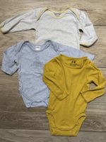 3er-Pack Langarm-Bodys für Babys, Größe 62/68 