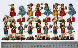 Bogen (unvollständig) mit Kinderfiguren,  mind. 40 Jahre alt