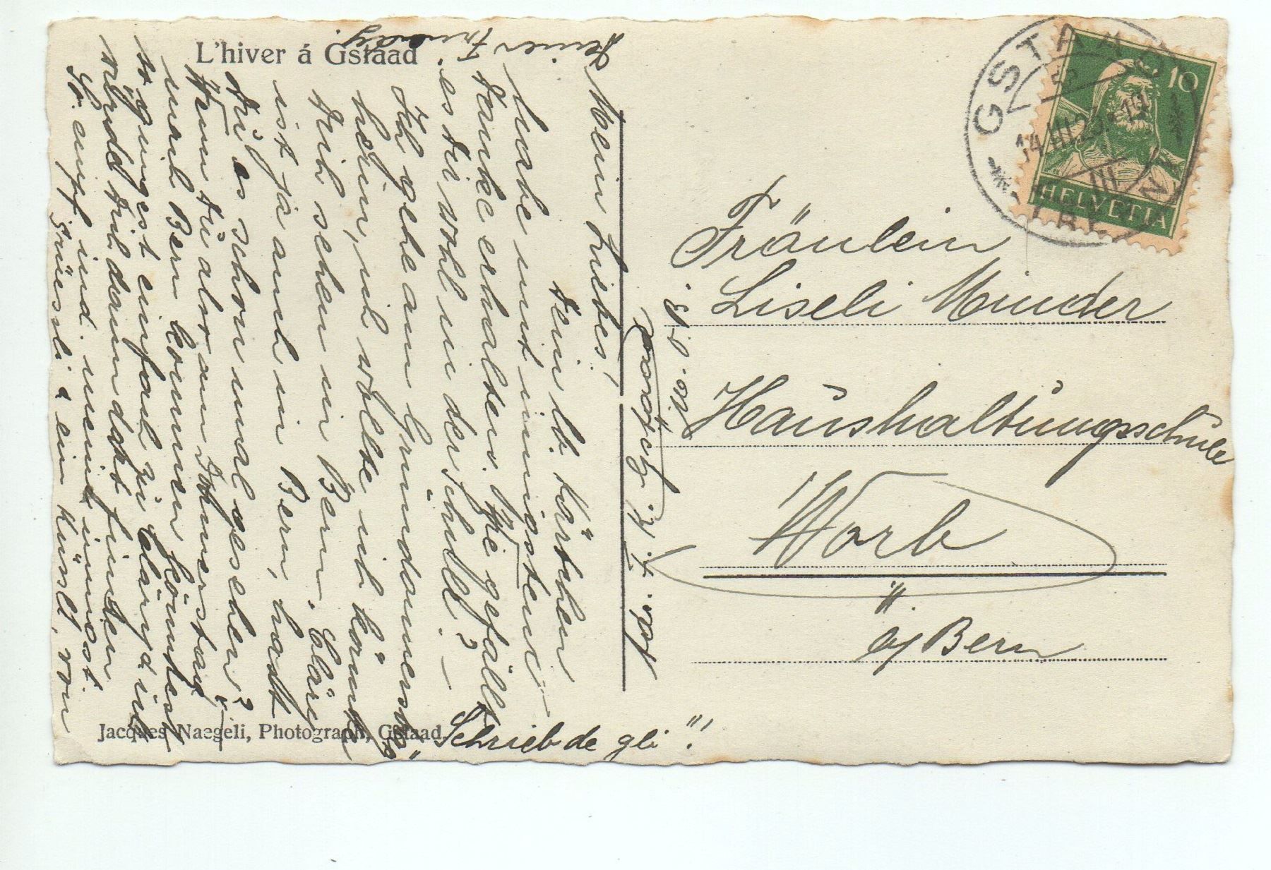 Cartes postales: GSTAAD l'hiver – D'occasion à Jona par philajona 1