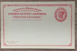MESSAGE CARD TWO CENTS USA