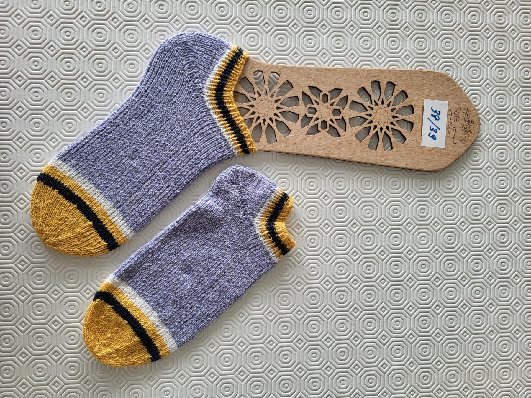 Socken: Socken Sneaker handgestrickt 38/39 – Neu (gemäss Beschreibung) aus Männedorf von thjohn