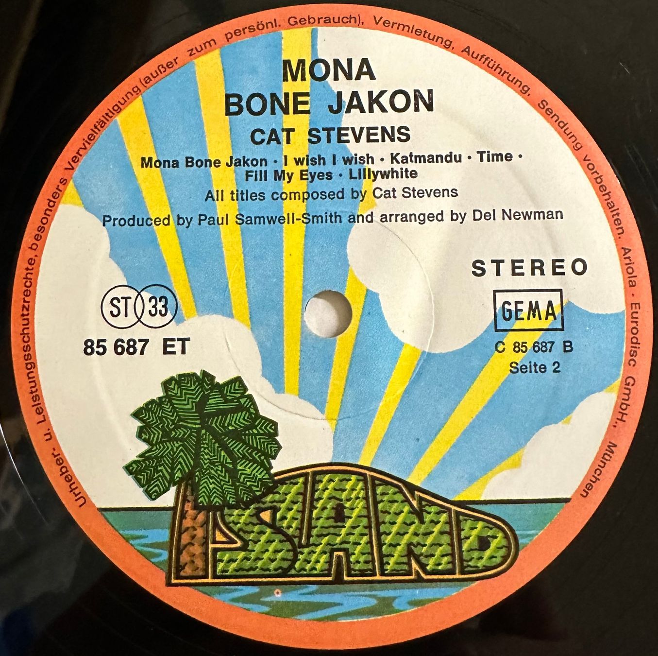 Dischi in vinile: Cat Stevens - Mona Bone Jakon // LP: VG+; Sleeve: VG – Usato da Zürich venduto da saltbee 3