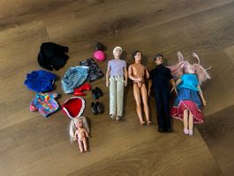 Mattel Barbie Ken Puppen Konvolut Kleidung & Zubehör