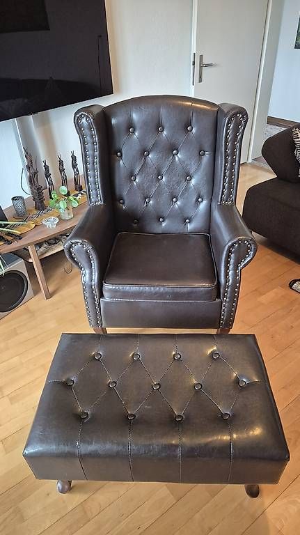 Fauteuils: Ledersessel mit Fussstütze – D'occasion à Oberengstringen par moserpa6 2
