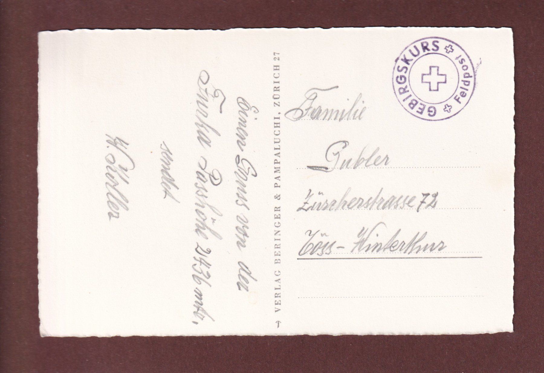 Cartoline postali: FURKAPASS - Passhöhe - Galenstock - Feldpost – Usato da Pully venduto da nicecards-shop 1