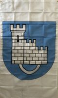 Freiburg Fribourg Fahne Gemeinde Wappen Nikolaus-Kathedrale