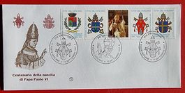 VATIKAN PAPST PAUL VI ITALIA NASCITA PAPA PAOLO VI 1997 FDC