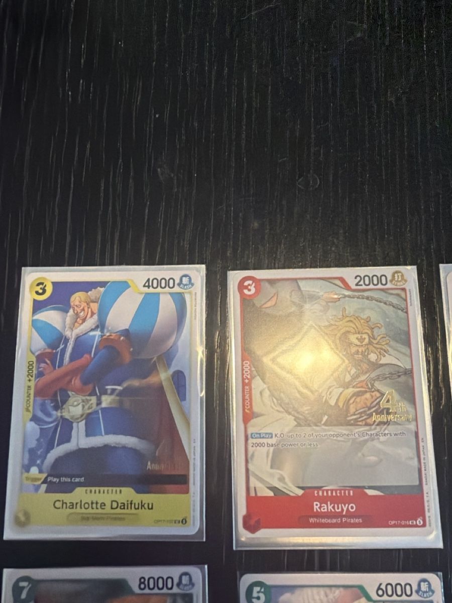 Bandai Carte collezionabili: 11 One Piece Cards mit 4th Anniversary Stemper – Nuovo e nell'imballaggio originale da Bern venduto da Davidraemy 3