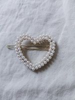 fermaglio per capelli a cuore con perle
