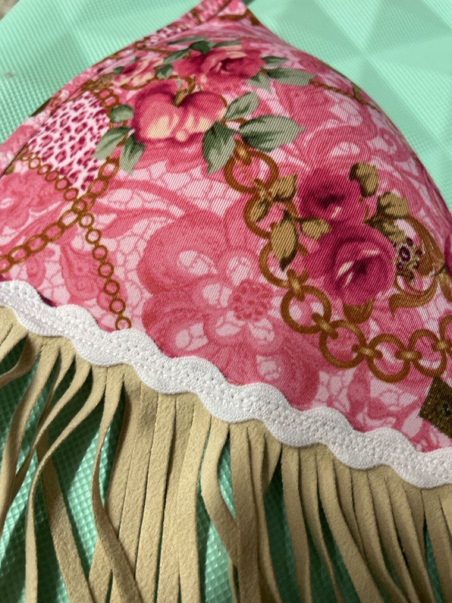 Costumi da bagno & Bikini: TEZENIS Bikini mit Fransen und Blumenmuster Grösse S – Nuovo (secondo la descrizione) da Urdorf venduto da Anassor 2
