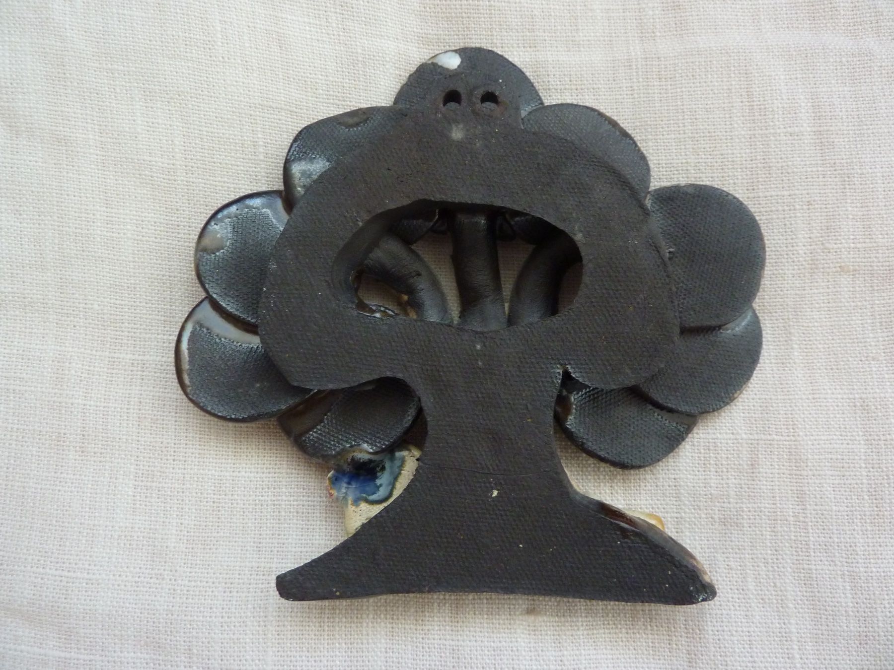 Tutte le decorazioni: 2 Keramikbilder Figurengruppen Baum Eule / Igel – Usato da Allschwil venduto da millefiori3 4