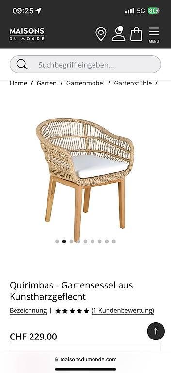 Tischset: Maison du Monde Gartentisch und 3 Stühle – Gebraucht aus Muri b. Bern von Baerner549 3