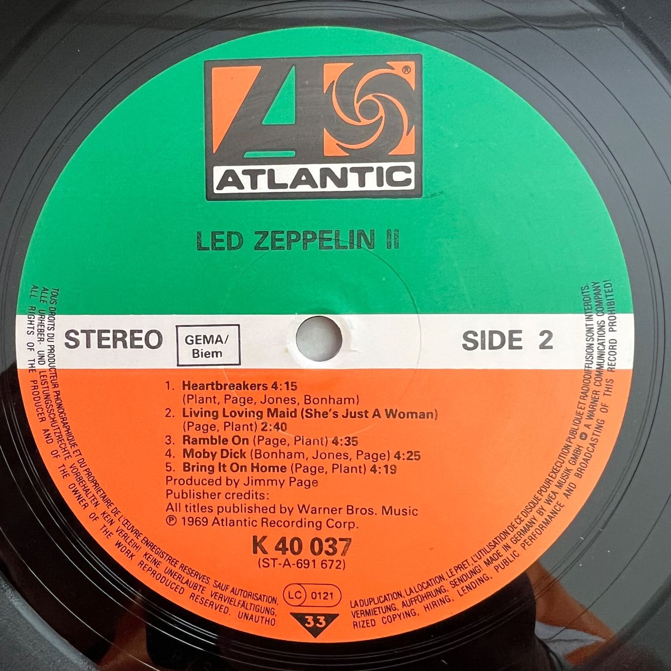 Dischi in vinile: Led Zeppelin - II / D-Press. Reissue - TOP – Usato da Gais venduto da soundcave57 4