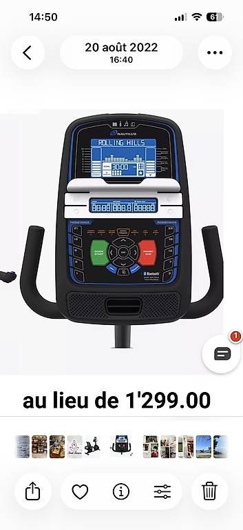 Hometrainer: À vendre vélo appartement  – Usato da Bussigny venduto da sar_8kvt