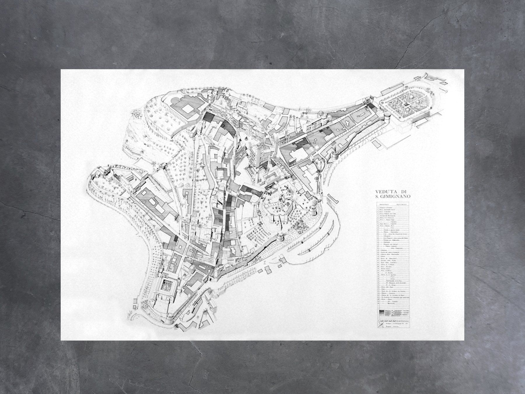 Poster & Bilder: Plakat S. Gimignano, Veduta – Neu (gemäss Beschreibung) aus Chur von design-of-time