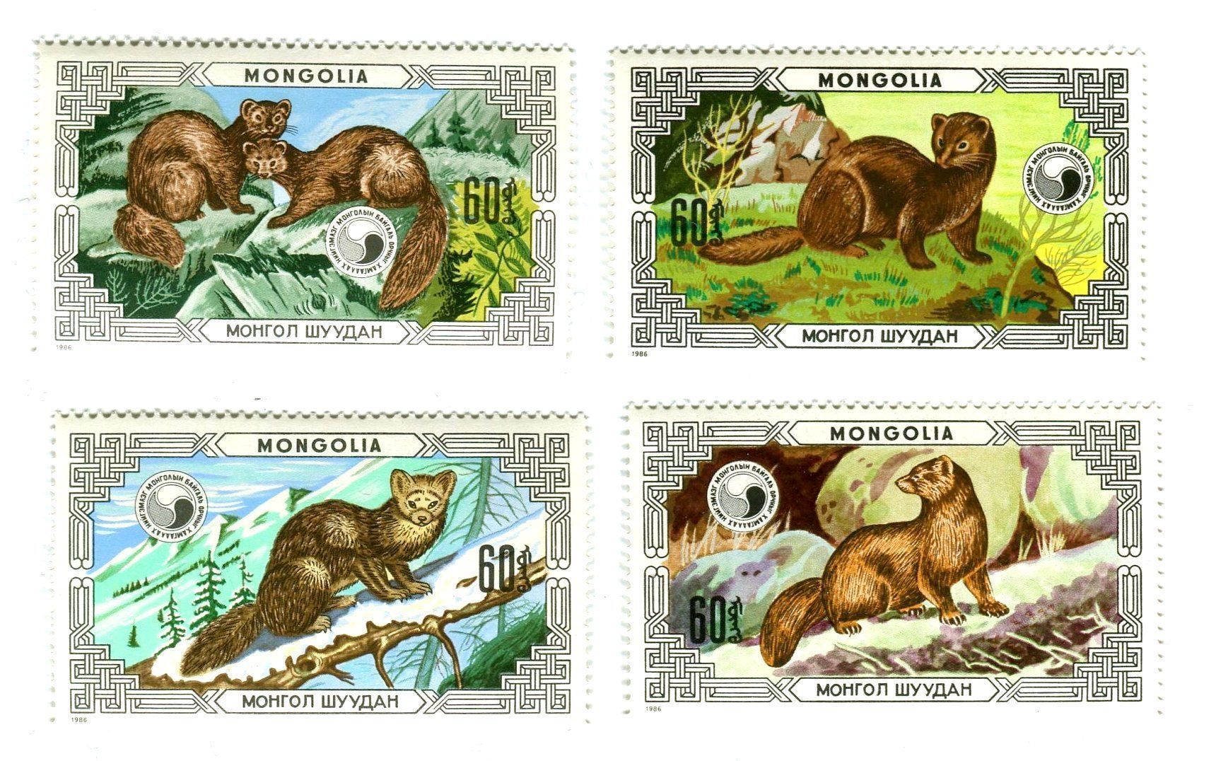 Tutti i francobolli: Briefmarken "Zobel". Mongolei – Nuovo e nell'imballaggio originale da Basel venduto da Butsch5