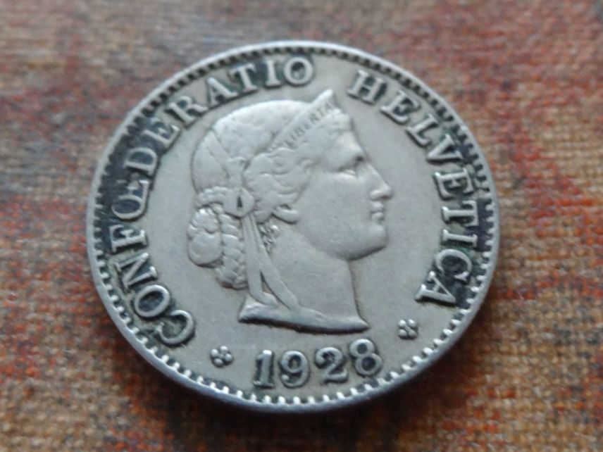 Tutti le monete: 5 Rp. 1928  (B) – Usato da Romanel-sur-Lausanne venduto da Swift13