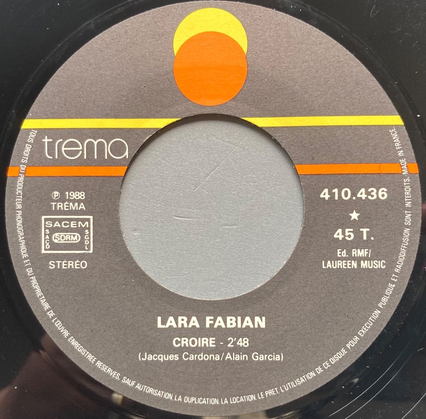 Schallplatten: LARA FABIAN - CROIRE – Gebraucht aus Poliez-Pittet von Newtown-Records 2