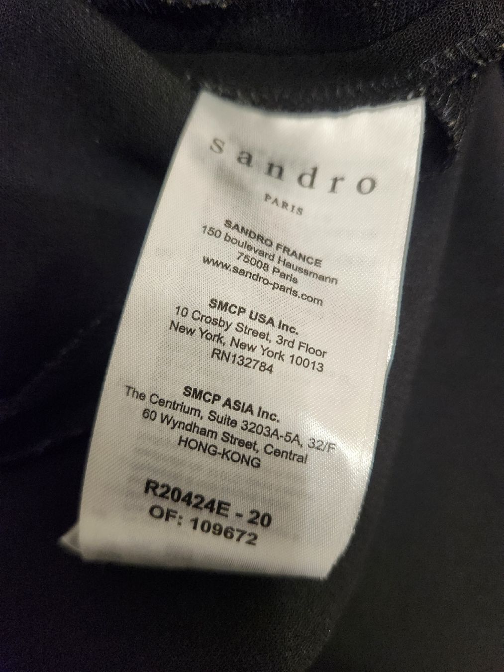 Sandro Vestiti: Robe Sandro noir sans manches fermeture éclair taille 2 – Usato da Niedergösgen venduto da Eva2410 8