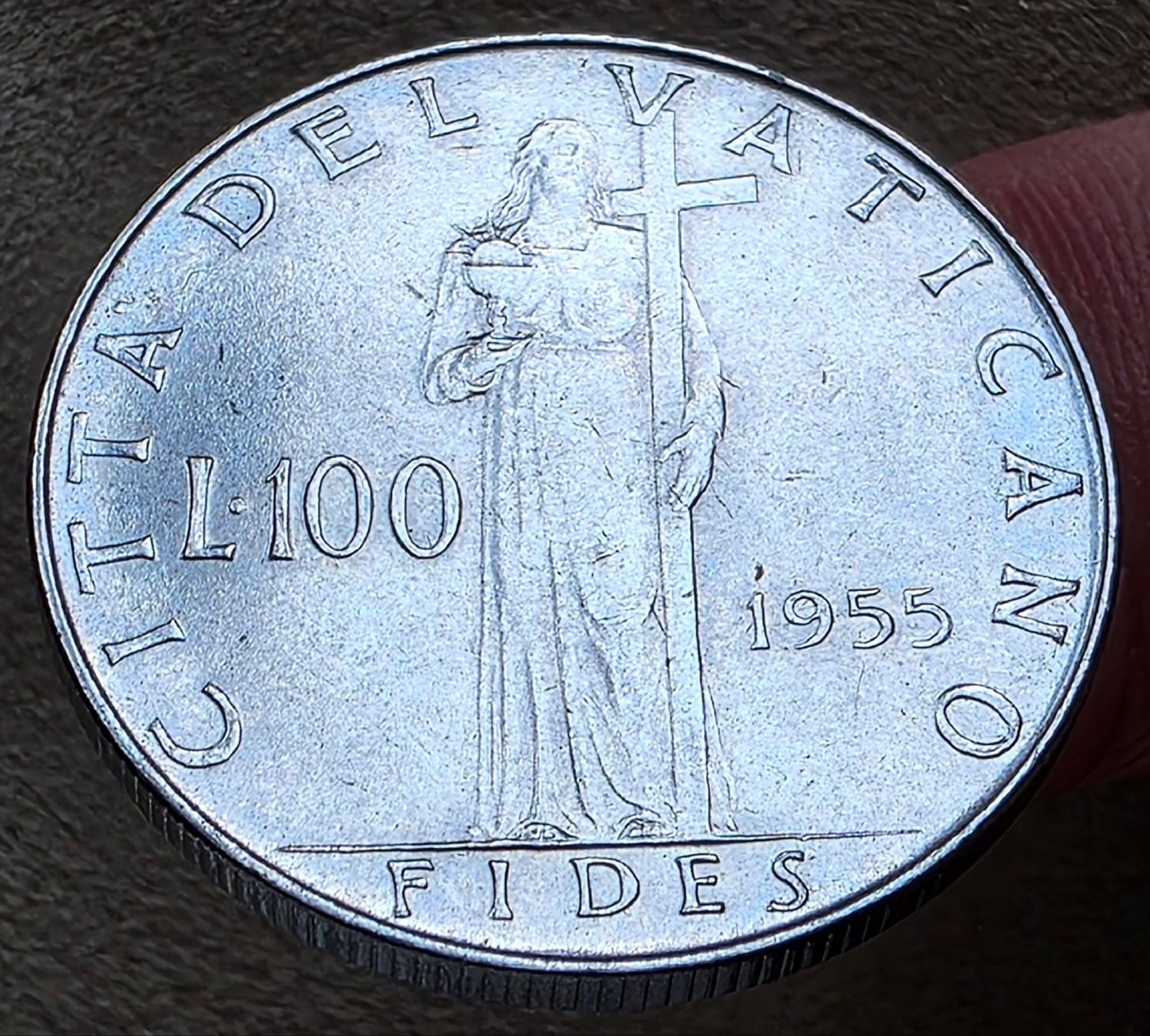 Toutes les monnaies: VATIKAN 100 LIRE 1955 – D'occasion à Winterthur par Creso70 1
