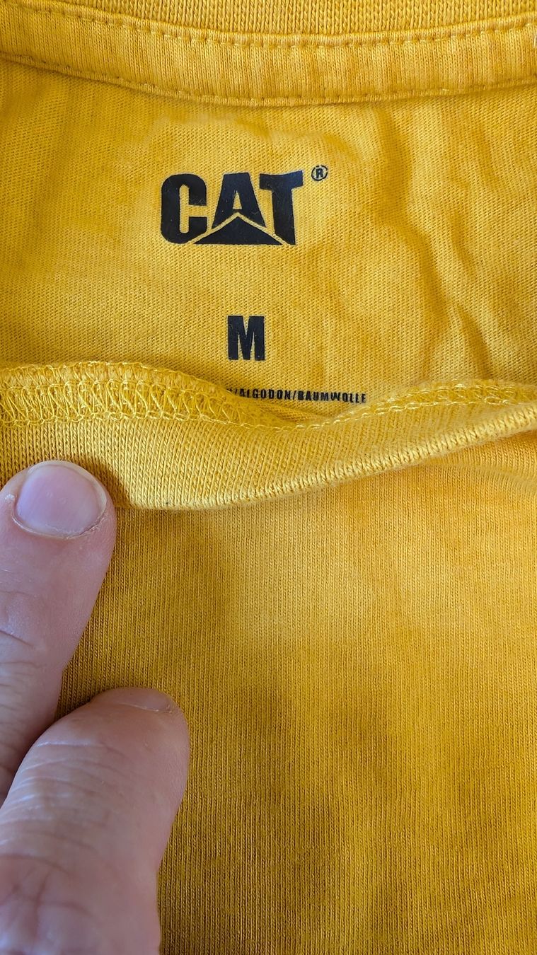 Caterpillar Maglioni & Felpe: CAT Langarmshirt Gr. M Gelb – Usato da Schmerikon venduto da speedi18 2