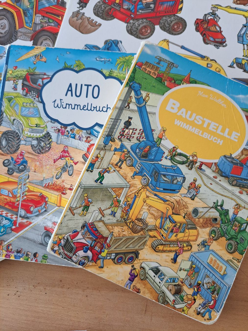 Libri: Max Walther Wimmelbücher Bagger Baustelle Flughafen Traktor – Usato da Greifensee venduto da Tobuyandsell 1