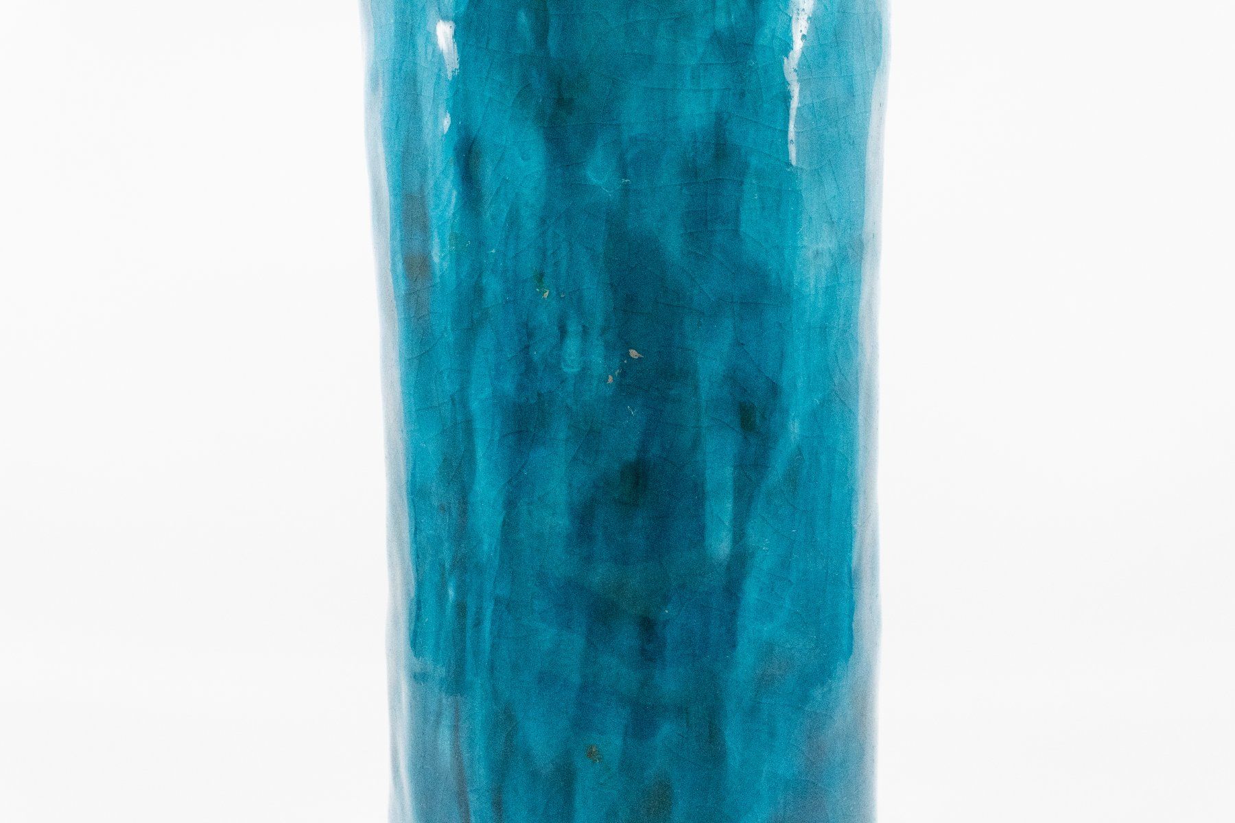 Vasen & Gefässe: Blaue Vase aus Keramik / ca. 22 cm – Gebraucht aus Zürich von ZuercherBrockenhaus 8