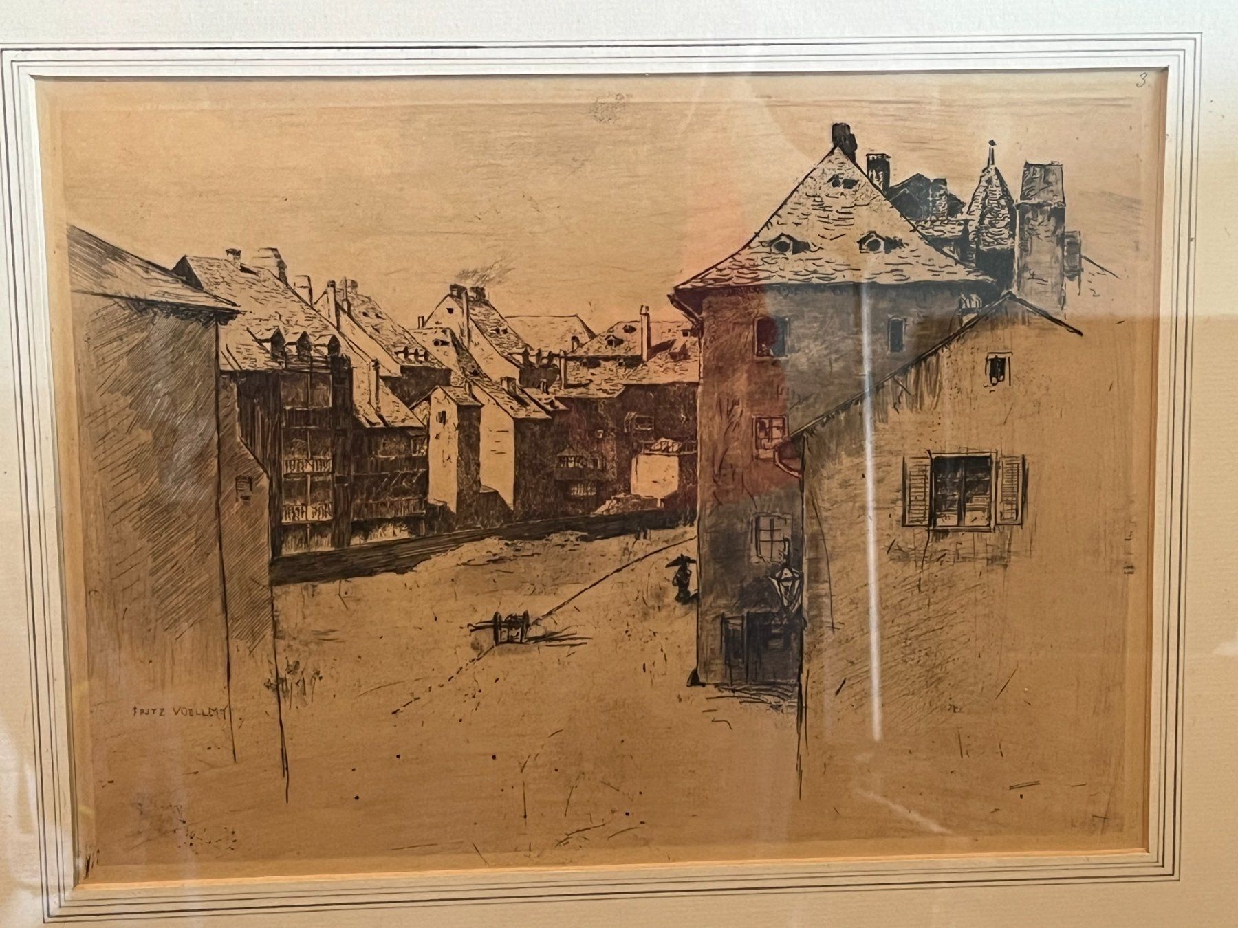 Grafica & Litografie: Fritz Voellmy (1863  Basel; - 1939) – Usato da Basel venduto da Kaffee_und_Kunst 1