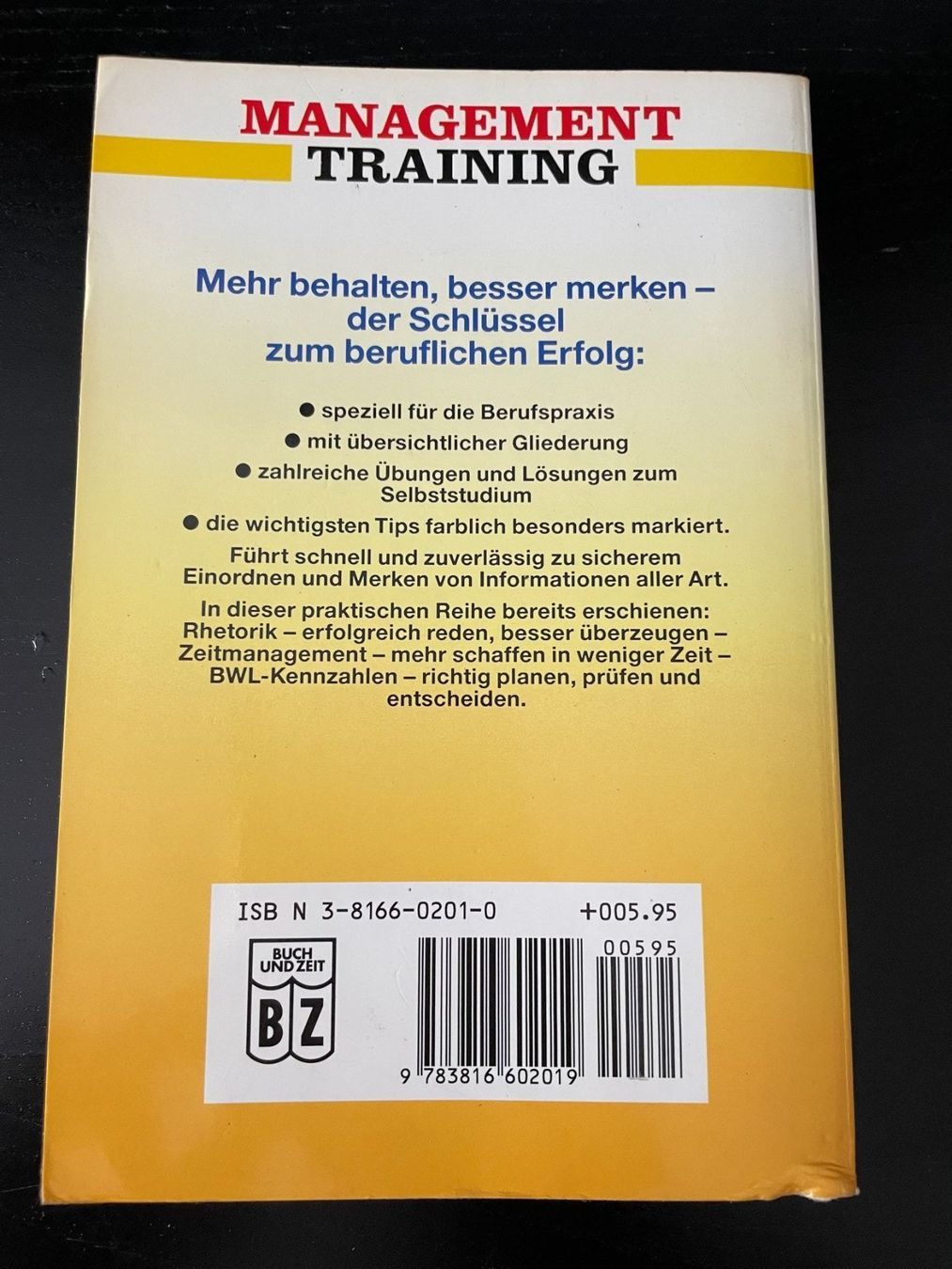 Libri: Gedächtnis Training - Management Training – Usato da Hombrechtikon venduto da Uptowns 1