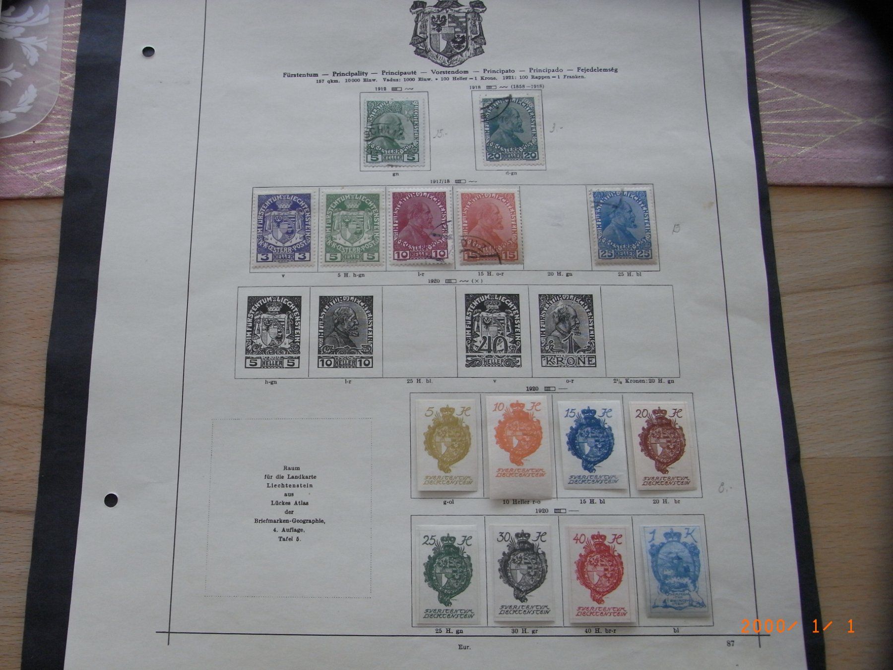 Tutti i francobolli: FL Stecker ab 1912 ** + gest. KP 51.-- – Usato da Ittigen venduto da shetland