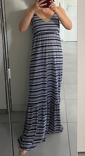 H&M Vestiti: Angenehmes maximakleid - Baumwolle/ Viskose/ elastische Gr S – Usato da Neerach venduto da romiping 2