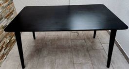 Tisch Holz schwarz (IKEA) ca. B140 x T78 x H75cm