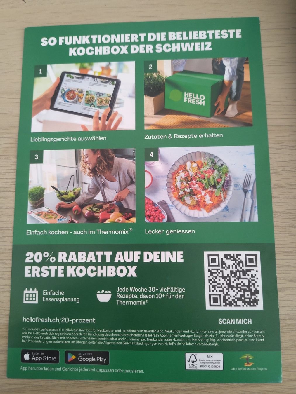 Buoni: HelloFresh: 20% Rabatt auf deine erste Kochbox sichern! – Nuovo (secondo la descrizione) da Wangen SZ venduto da scherpa1 1