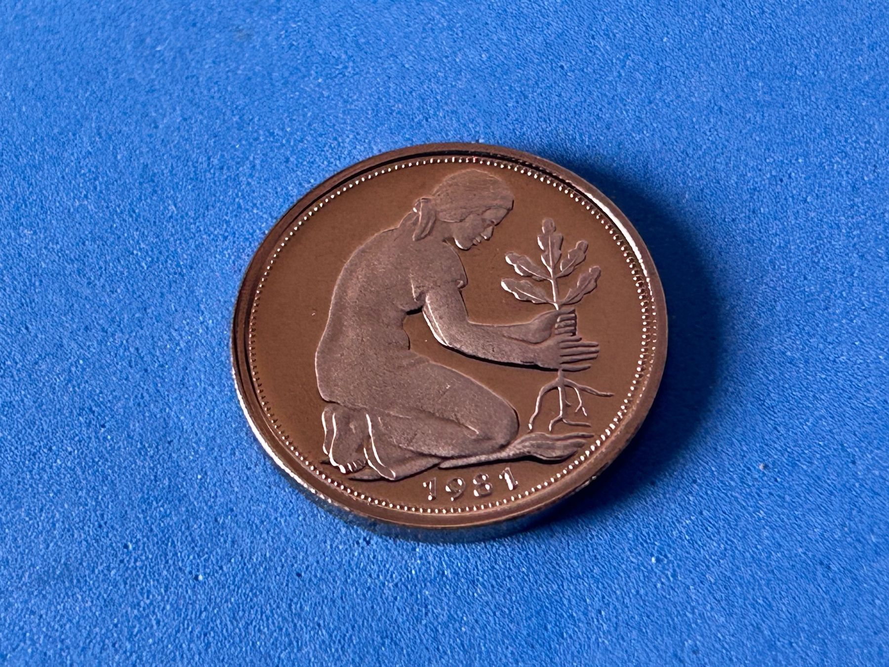 Tutti le monete: Germany - 50 Pfennigs 1981 D (Proof) – Usato da Corcelles NE venduto da AJKader 8