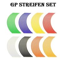 GP Felgenrandaufkleber Felgenbandaufkleber reflektierend Set