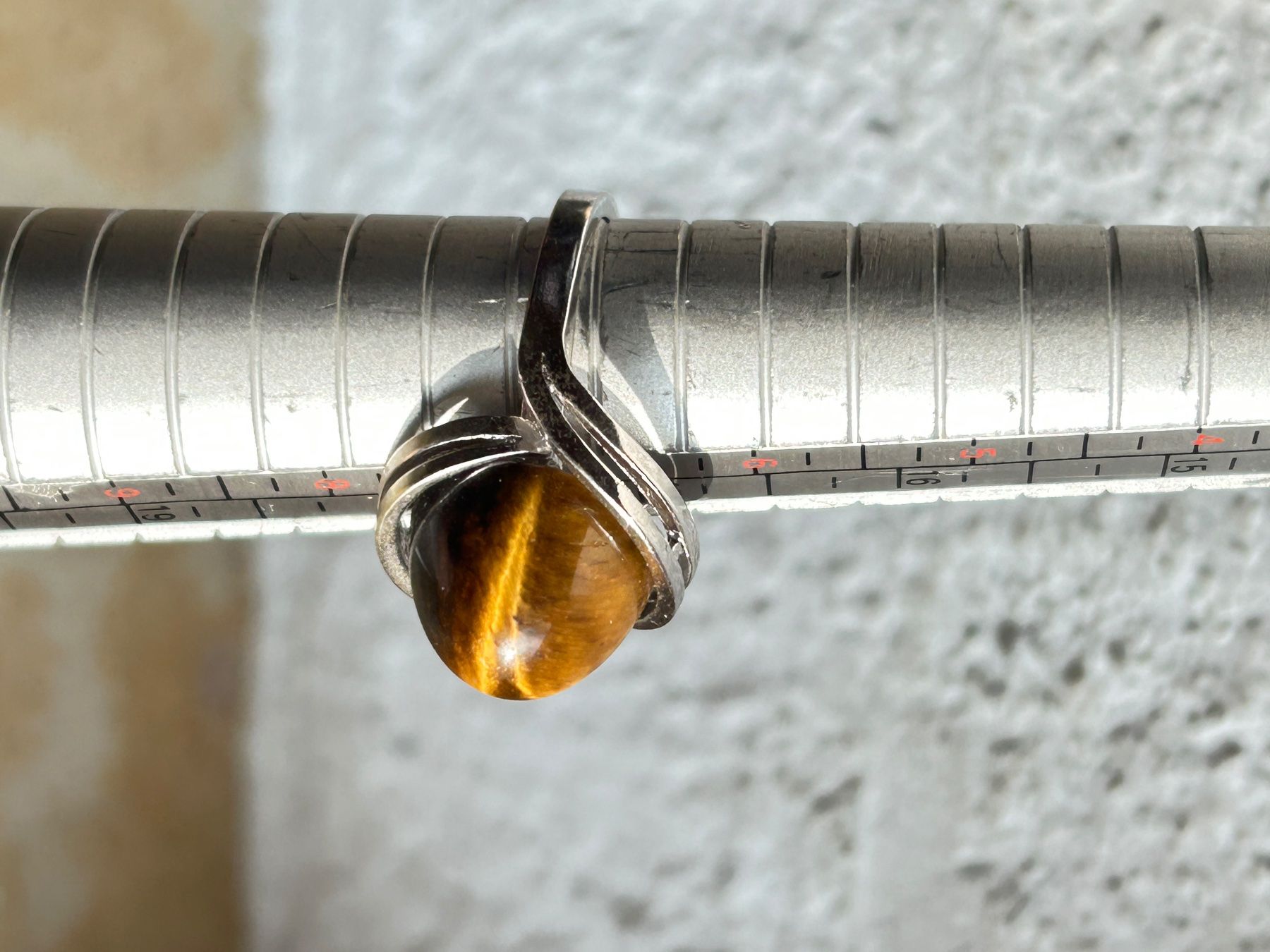Anelli: Tigerauge Ring, Silberring (54) – Usato da Laufen venduto da Bellavitaboom 6