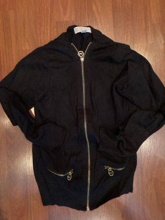 Michael Kors Baumwoll-Jacke mit goldenem Reissverschluss