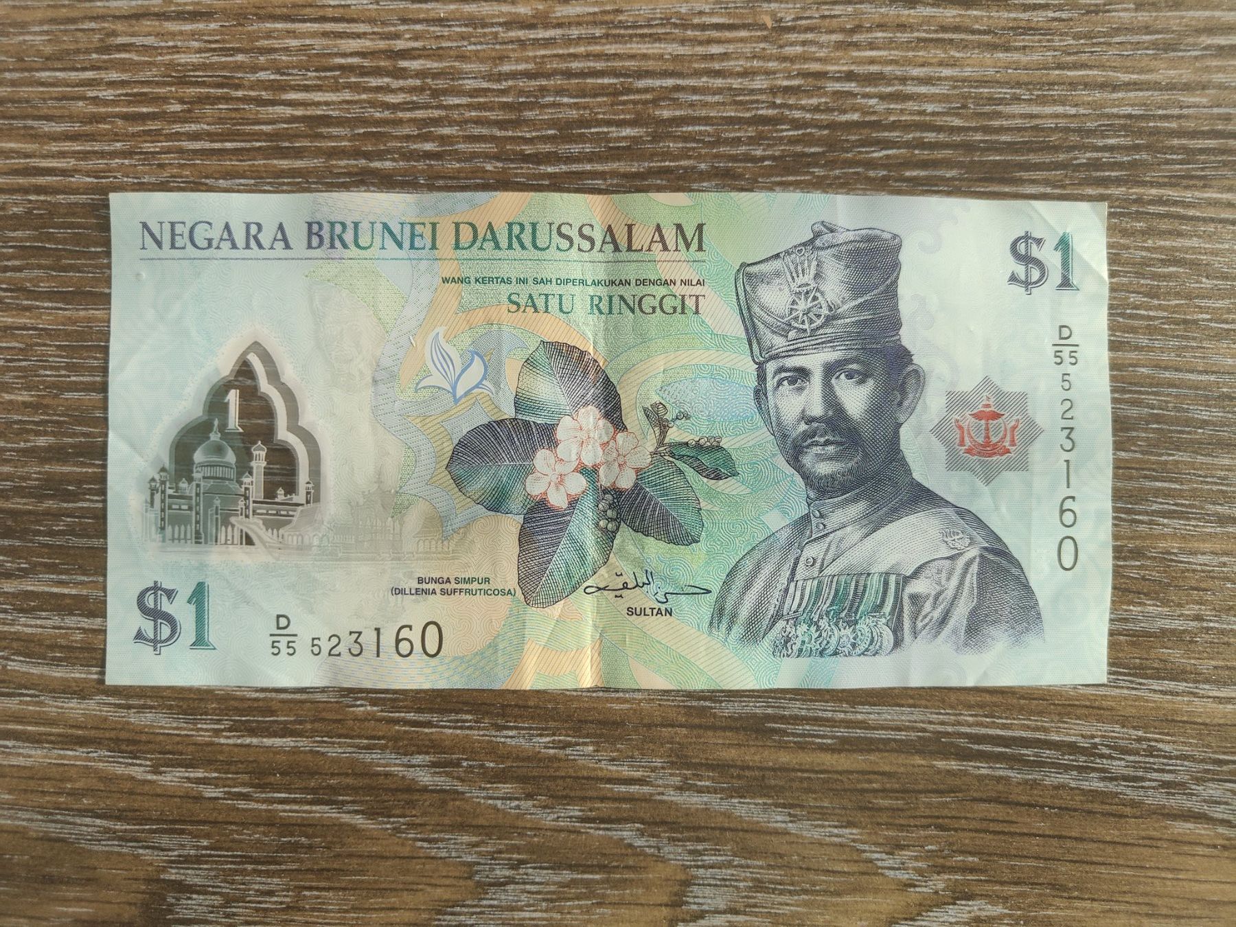 Banknoten: Brunei 1 Ringgit 2019 !!!!!! – Gebraucht aus Flaach von Lonzo99