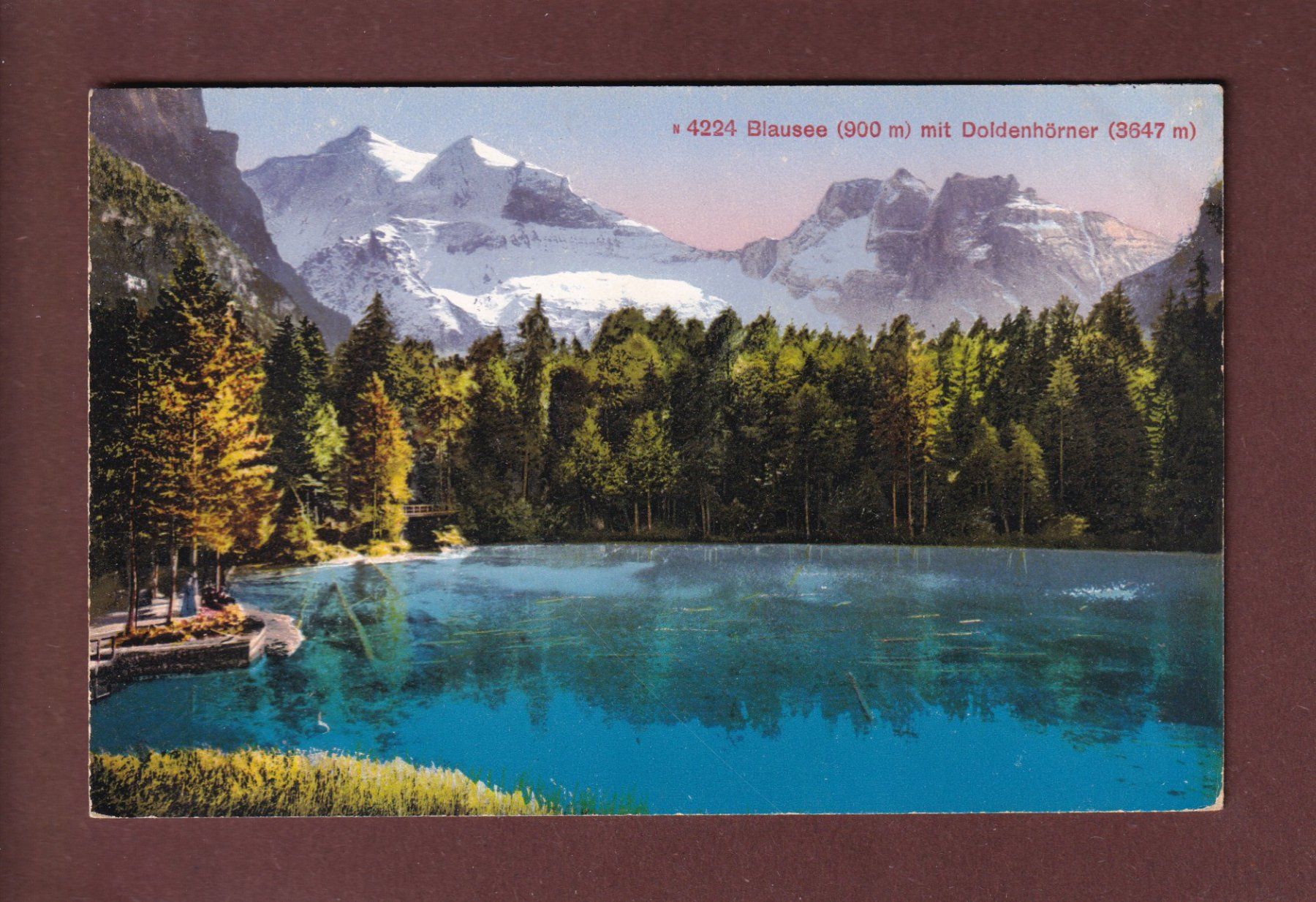 Cartoline postali: BLAUSEE - Doldenhörner – Usato da Pully venduto da nicecards