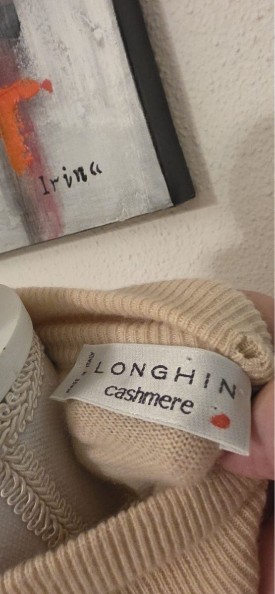 Tuniken: Rollkragen Pullover Longhin Kaschmir beige gr.L – Gebraucht aus St. Gallen von mania03 2