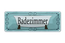 Blechschild-BADEZIMMER