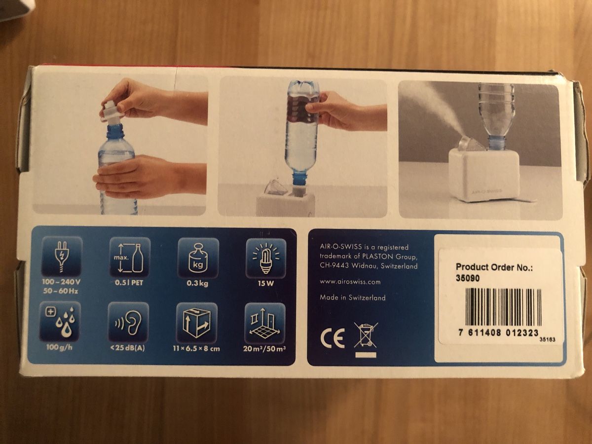 Umidificatori d'aria: Reiseluftbefeuchter Boneco  neuwertig – Nuovo e nell'imballaggio originale da Rebstein venduto da Jaka62 2