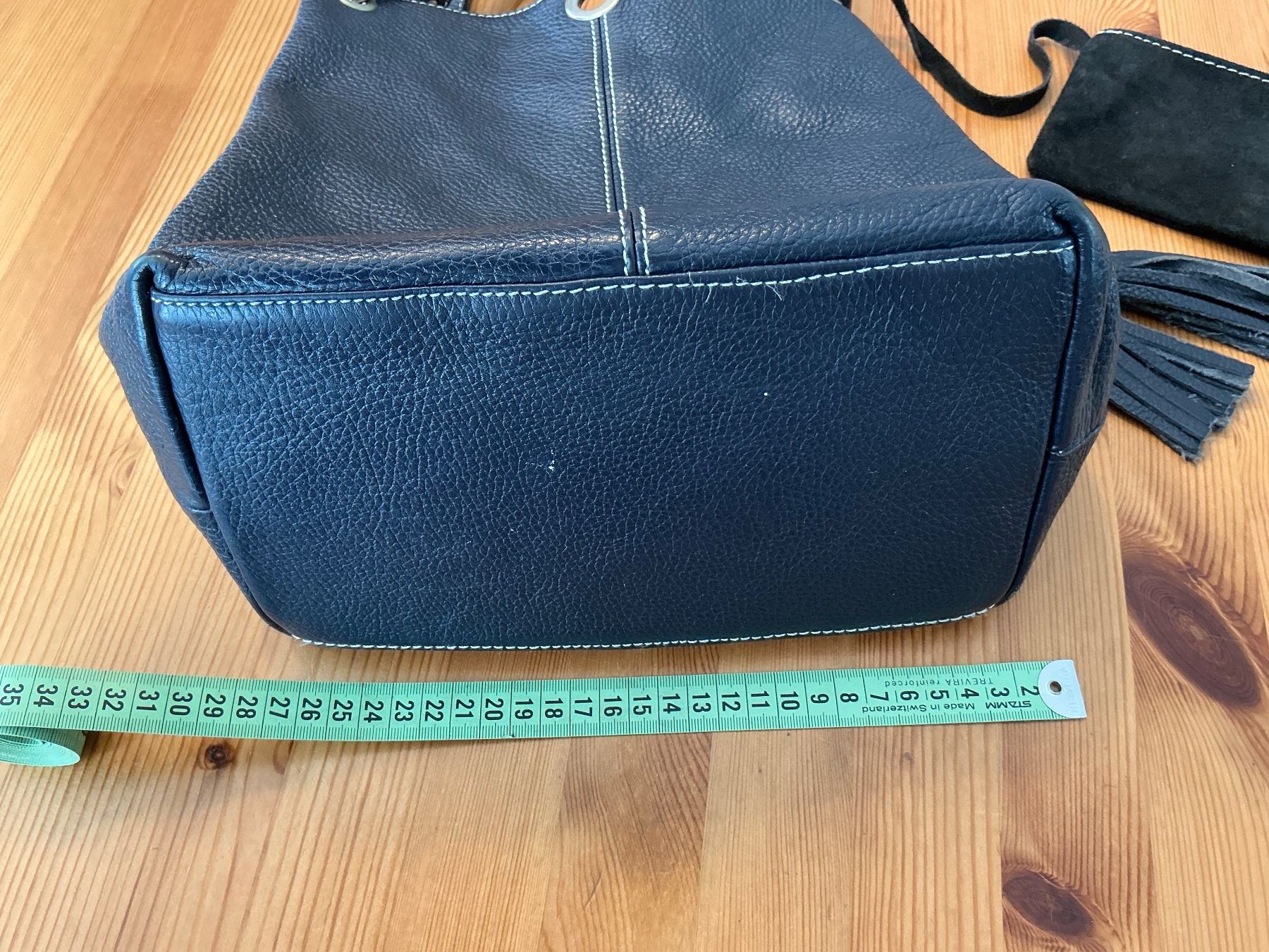 Borse da donna: Elegante  Damentasche,    LEDER,  dunkelblau – Usato da Aesch BL venduto da Fortexx 4