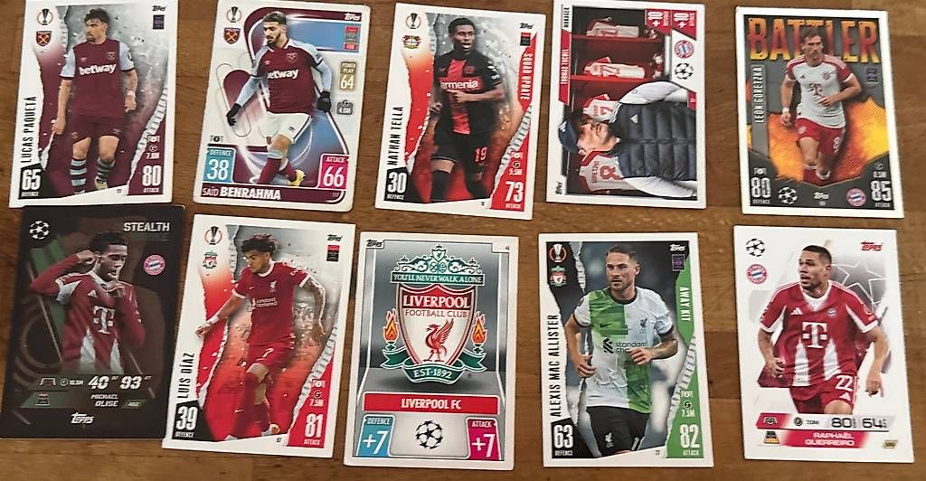 Carte collezionabili: match attax karten  – Usato da Kriens venduto da aneja