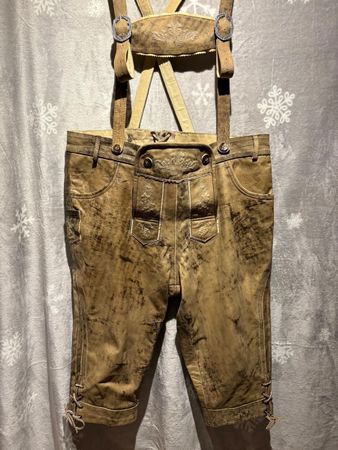 Lederhose Gr. 56 mit Hemd Gr. 43/44