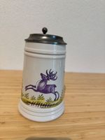 Hirsch Krug mit Zinndeckel | Oktoberfest | Vintage