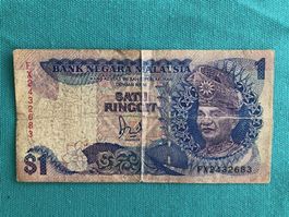 1$ Malaysia Banknote Satu Ringgit, SPEZ.