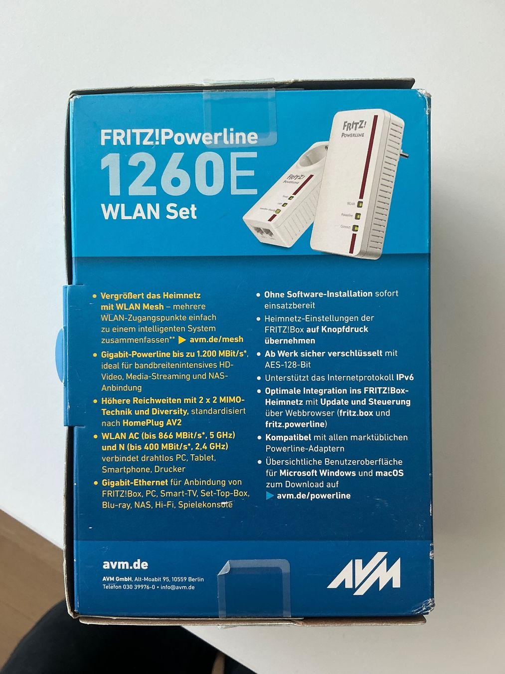 Avm WiFi: FRITZ!Powerline 1260E WLAN Set – Usato da Zollikon venduto da halbkarat 2