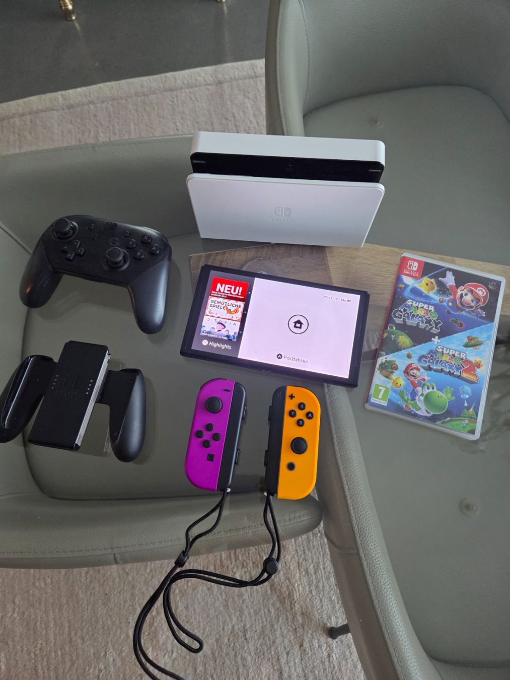 Nintendo Konsolen: Nintendo Switch OLED Super Mario Galaxy Bundle neuwertig – Gebraucht aus Luzern von schatz1990 3