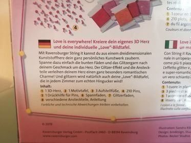 Spielzeuge: Bastelset String it Maxi: 3D-Heart – Neu und originalverpackt aus Bäch SZ von Swissy46 2